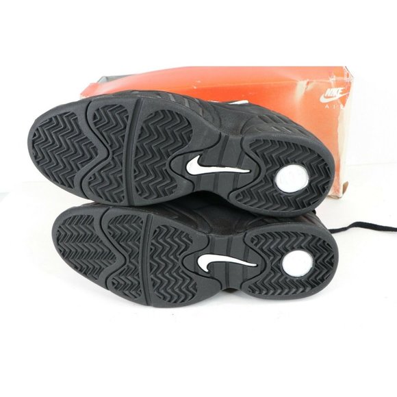 NOS Vintage 90s Nike Air Tenacity Low Basketball Shoes Sneakers Black - Picture 8 of 10
